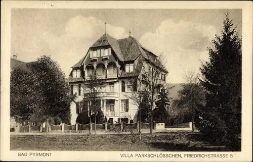 Ak Bad Pyrmont in Niedersachsen, Villa Parkschlösschen, Friedrichstraße 5