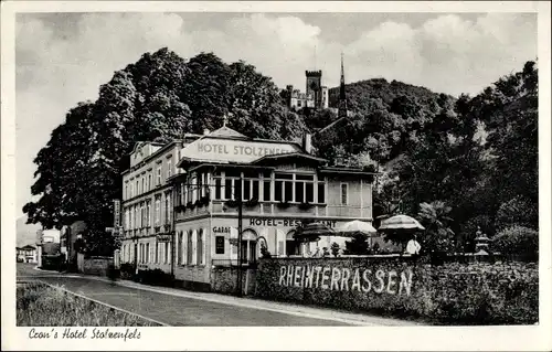 Ak Koblenz am Rhein, Crons Hotel Stolzenfels