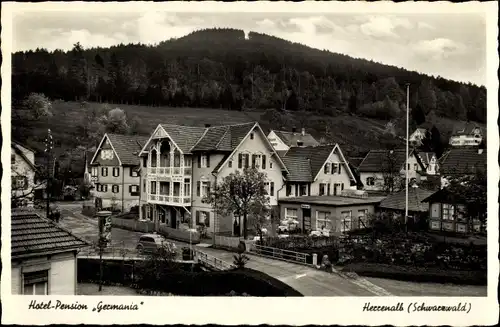 Ak Bad Herrenalb im Schwarzwald, Hotel-Pension Germania