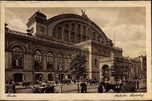 Ak Berlin Kreuzberg, Anhalter Bahnhof