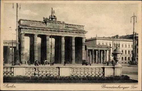 Ak Berlin Mitte, Brandenburger Tor