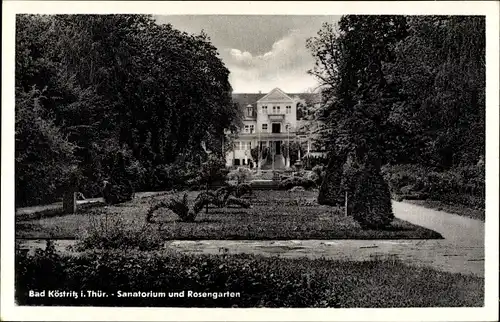 Ak Bad Köstritz in Thüringen, Sanatorium, Rosengarten