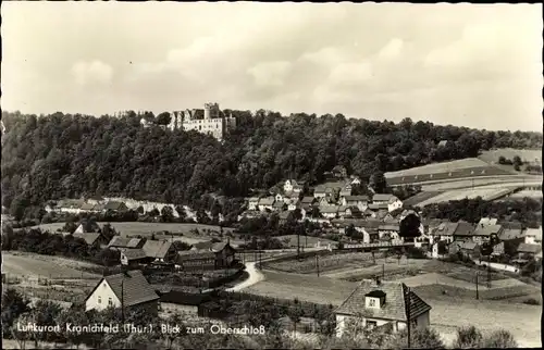 Ak Kranichfeld in Thüringen, Gesamtansicht, Oberschloss