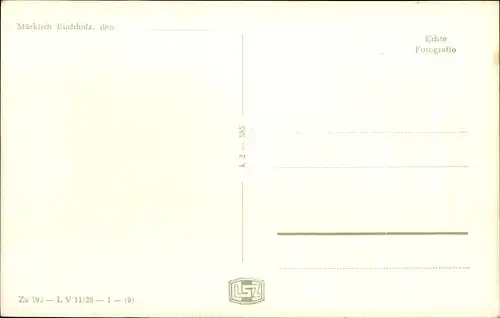 Ak Märkisch Buchholz, Überfallwehr