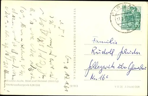 Ak Pirna in Sachsen, Panorama, Erlenpeterbrunnen, Markt, Plan