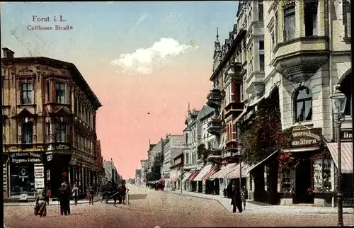 Ak Forst in der Niederlausitz, Cottbuser Straße