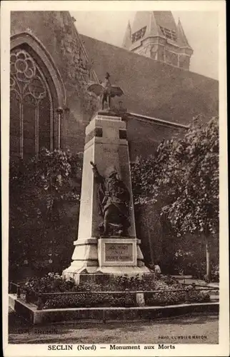 Ak Seclin North, Kriegsdenkmal