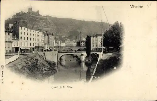 Ak Vienne Haute-Garonne, Quai de la Gere