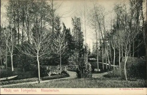 Ak Westerloo Westerlo Flandern Antwerpen, Abdij van Tongerloo, Kloostertuin
