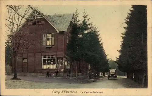Ak Elsenborn Bütgenbach Wallonien Lüttich, Camp, La Cantine-Restaurant