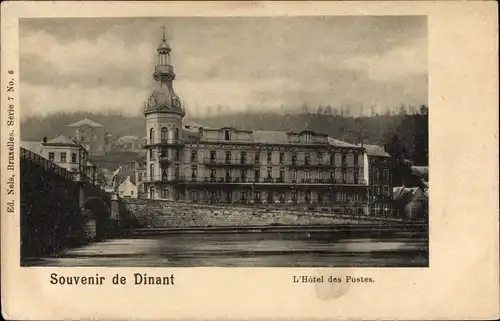 Ak Dinant Wallonien Namur, das Hotel des Postes