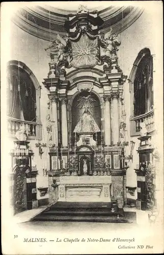 Ak Mechelen Mecheln Malines Flandern Antwerpen, La Chapelle de Notre-Dame d'Hanswyck