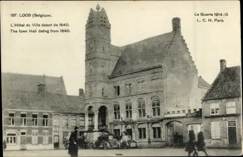 Ak Loos Flämisch Brabant, L'Hotel de Ville