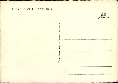 Lied Ak Hamburger Original, Hummel mit Humor, Mann mit Wassereimern