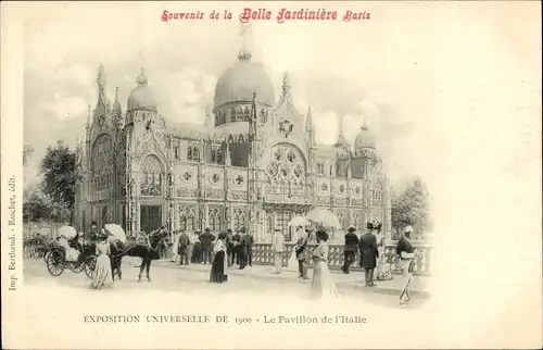 Ak Paris, Weltausstellung 1900, Pavillon von Italien