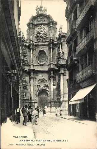 Ak Valencia Stadt Spanien, Kathedrale, Miguelete-Tor