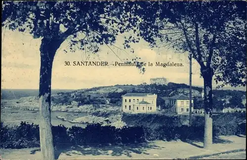 Ak Santander Kantabrien Spanien, Magdalena Halbinsel