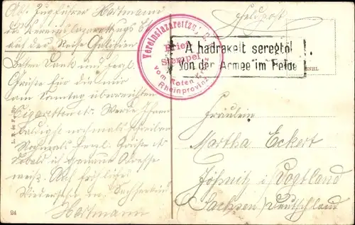 Ak Budapest Ungarn, Museumsring, Denkmal