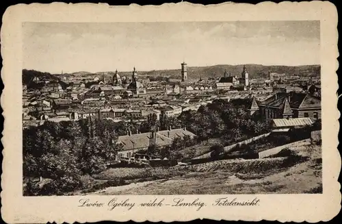 Ak Lwiw Lwów Lemberg Ukraine, Totalansicht