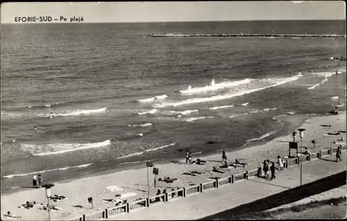 Ak Eforie Rumänien, Strandpartie