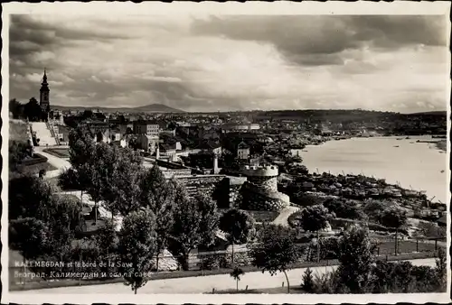Ak Beograd Belgrad Serbisch, Kalemegdan und die Ufer der Save