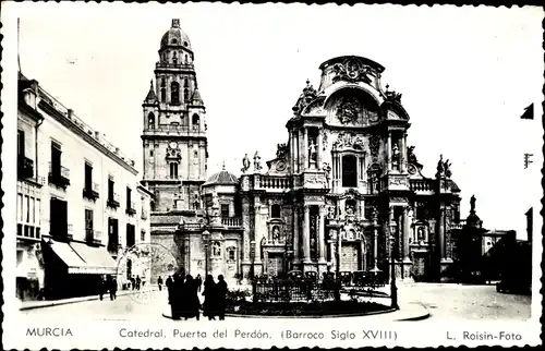 Ak Murcia Stadt Spanien, Kathedrale, Puerta del Perdón