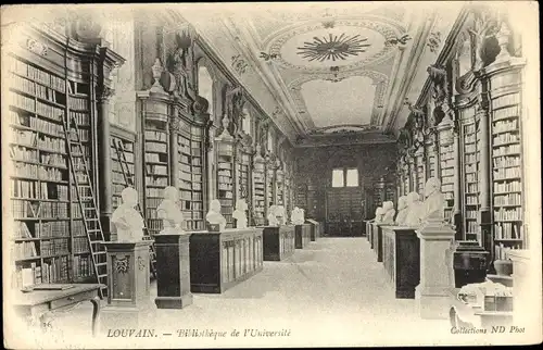 Ak Louvain Leuven Flämisch Brabant, Bibliotheque de l'Universite