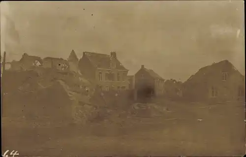 Foto Ak Bixschoote Langemark Poelkapelle Westflandern, Kriegszerstörung I. WK