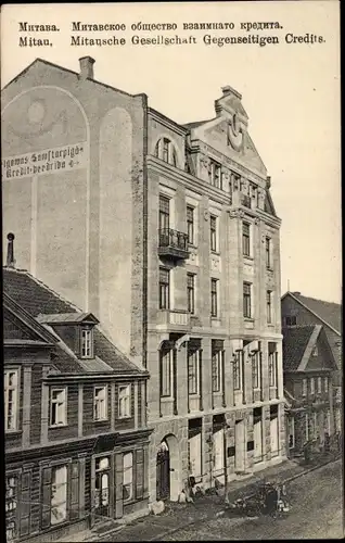 Ak Jelgava Mitau Lettland, Mitausche Gesellschaft Gegenseitigen Credits