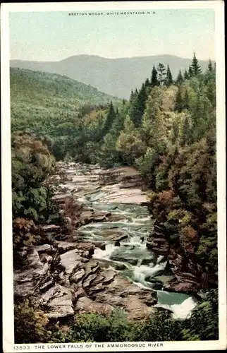 Ak New Hampshire USA, Lower Falls des Ammonoosuc River