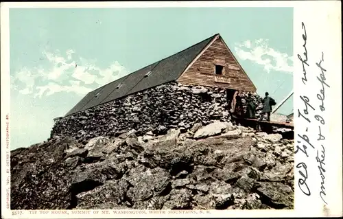 Ak New Hampshire USA, Tip Top House, Gipfel des Mount Washington, White Mountains