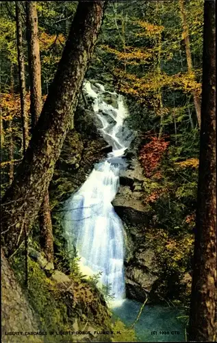 Ak New Hampshire USA, Liberty Cascades, Liberty Gorge, Flume