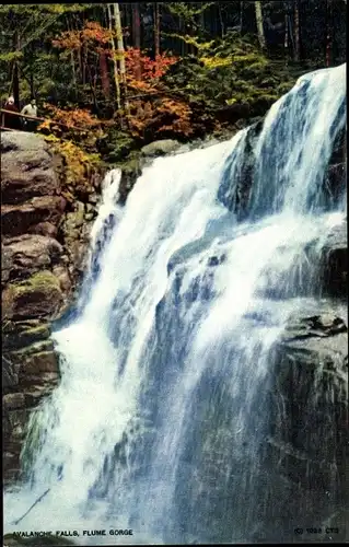 Ak Lincoln New Hampshire USA, Avalanche Falls, Flume Gorge