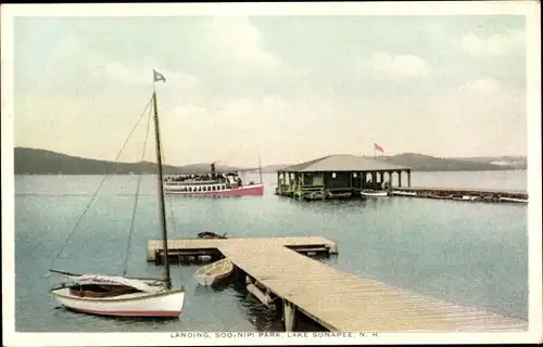 Ak New Hampshire USA, Soo Nipi Park, Lake Sunapee, Landung