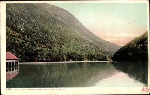 Ak Franconia Notch New Hampshire USA, Profile Lake, White Mountains