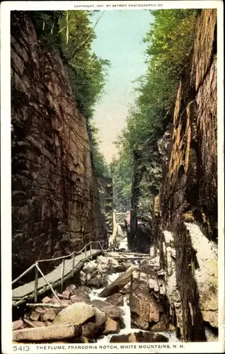 Ak Franconia Notch New Hampshire USA, White Mountains, Flume