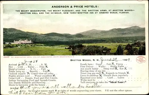 Ak Bretton Woods New Hampshire USA, White Mountains, Mount Washington Hotel