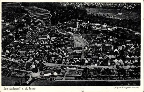 Ak Bad Neustadt an der Saale Unterfranken, Fliegeraufnahme