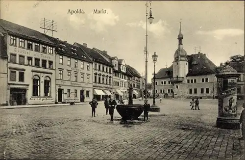 Ak Apolda in Thüringen, Markt, Gasthof