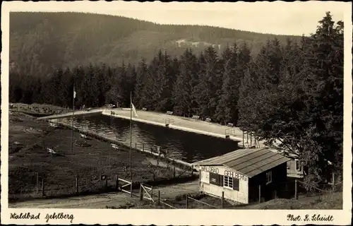 Ak Gehlberg Suhl in Thüringen, Waldbad