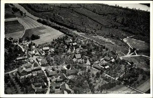 Ak Würding Bad Füssing in Niederbayern, Luftbild