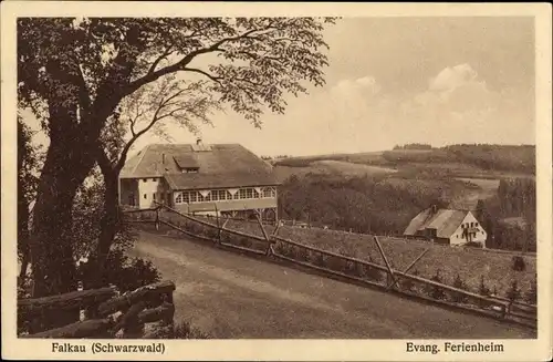 Ak Falkau Feldberg im Schwarzwald, Evang. Ferienheim