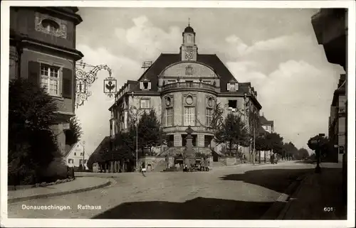 Ak Donaueschingen im Schwarzwald, Rathaus