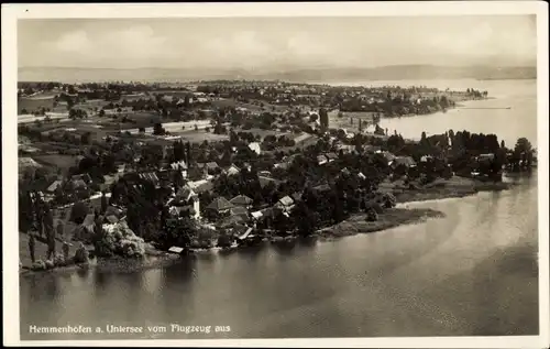 Ak Hemmenhofen Gaienhofen am Bodensee, Fliegeraufnahme