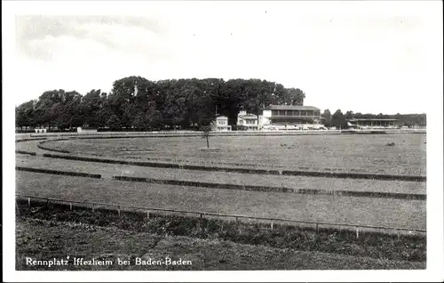 Ak Iffezheim am Rhein Baden Württemberg, Rennplatz