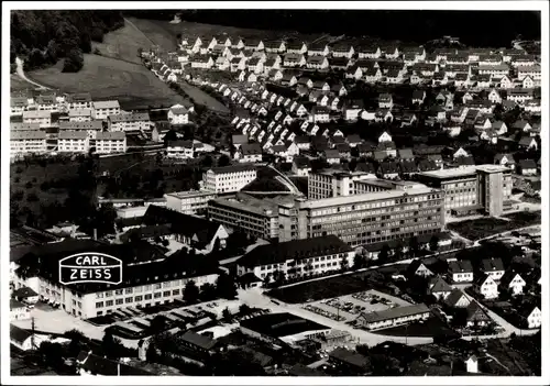 Ak Oberkochen Württemberg, Fabrik Carl Zeiss, Fertigungshallen, Siedlung, Firmengelände