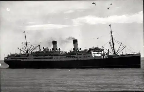 Foto Dampfer Conte Biancamano, Italian Line