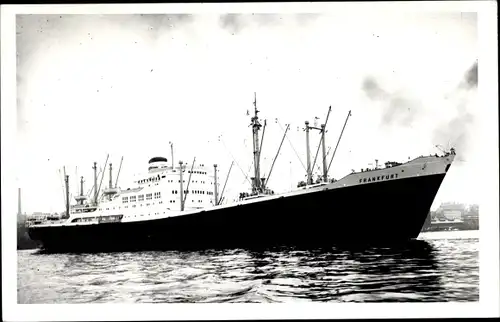 Foto Ak Frachtschiff Frankfurt, HAPAG