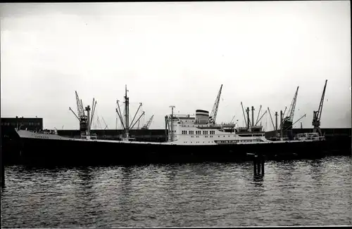 Foto Ak Frachtschiff Hamburg, HAPAG, 1954