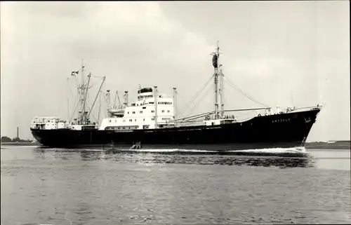 Foto Ak Frachtschiff Krefeld, HAPAG